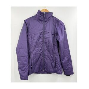 Columbia Womens Jacket Purple Full Zip Omni Heat Puffer Coat Lightweight‎ Small